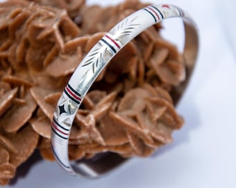 Antique Mauritania Silver Bracelet: Tuareg Ethnic Jewelry