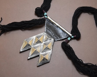 ethnique Touareg collier Hamsa ,KHamsa touareg amulette