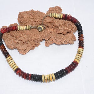 ethnic african necklace with old beads ,african beads,tribal necklace