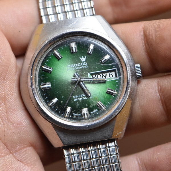 Cronel Automatic Watch 25 Jewels Incabloc , Cronel DayDate