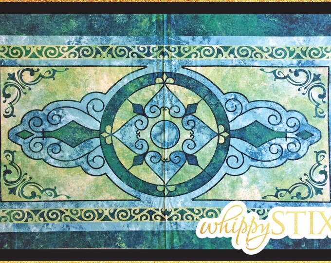 Stained Glass Fabric Panels, Stonehenge by Linda Ludovico for Northcott