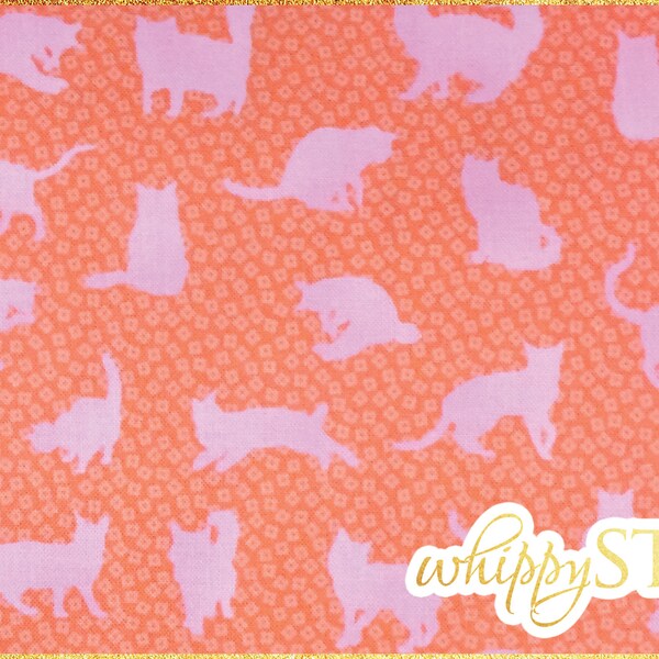 Pink Cat Fabric Etsy