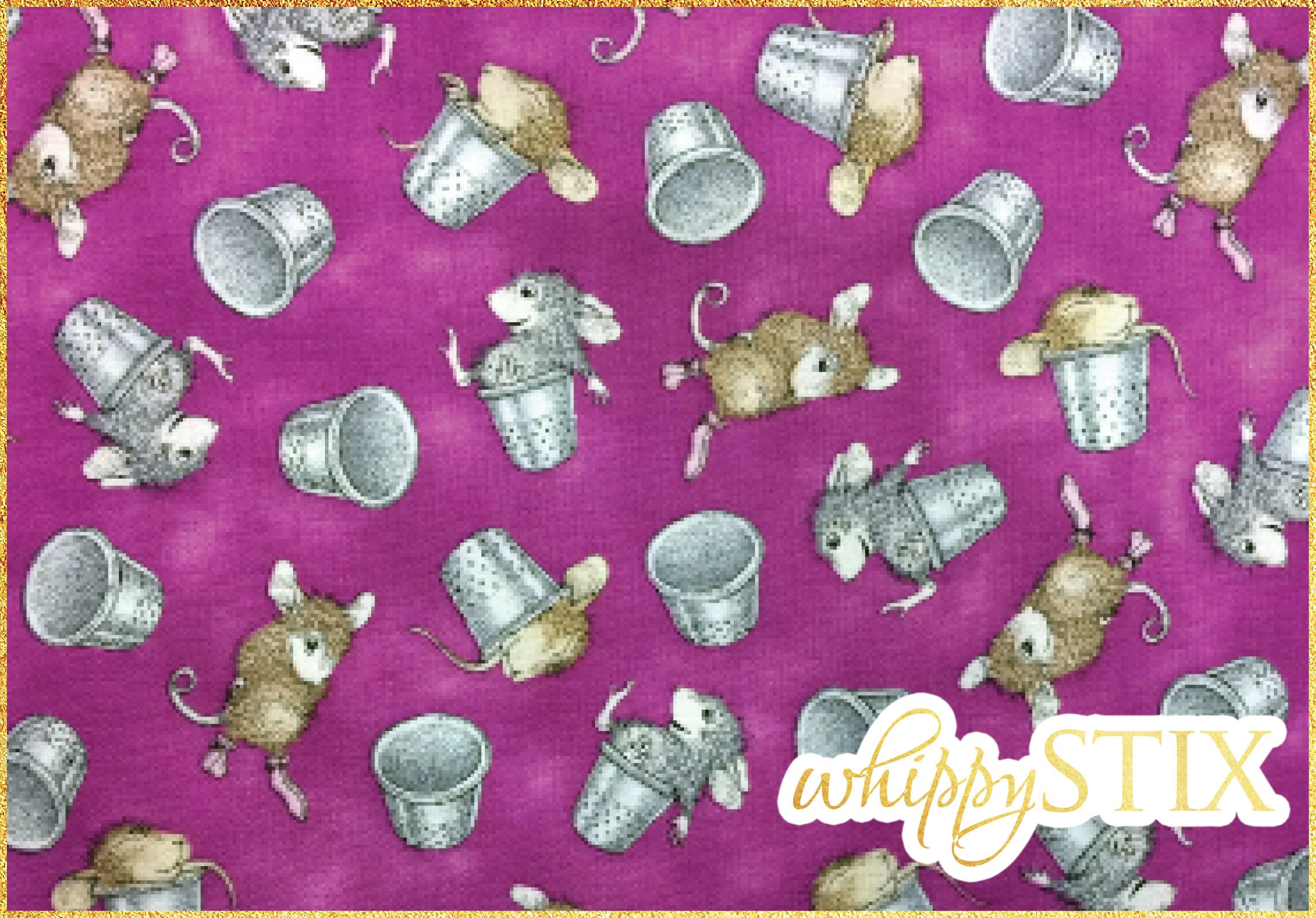 RARE Mouse Fabric By the Yard Ellen Jareckie House Mouse Etsy