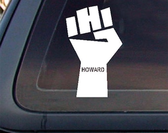 Howard Stern FIST,6x3.7,Decal,Sticker,Car window decal, Car sticker.        *Free Shipping*