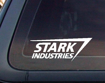 Stark Industries Iron Man Avengers Marvel,7 x 2.7,Decal,Sticker,Car window decal, Car sticker. *Free Shipping*