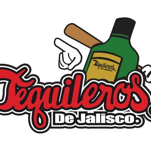 Tequileros de Jalisco Béisbol 8.5"x5" Calcomanía/Calcomanía de Autos