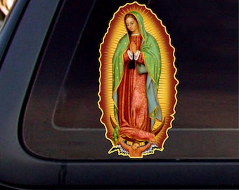 Virgin mary  Color 8.5x4.5,Decal,Sticker,car window decal,car window sticker.          *Free Shipping*