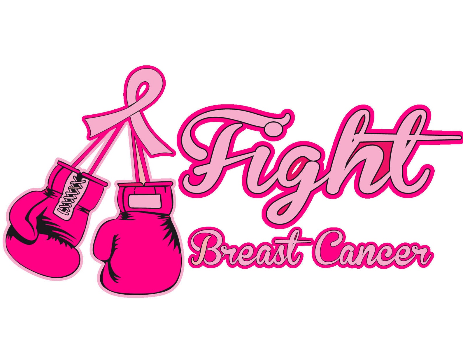 Breast Cancer ‘fight Breast Cancer’ Boxing Glove Pink | Etsy