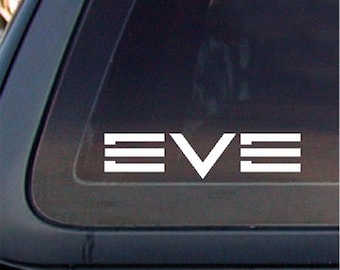 EVE for President 2020 White Car Decal/Sticker,6"x1.4"