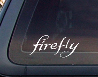 FIREFLY Serenity,White 5.5 x 2.5,Car Decal,Sticker,Car window decal, Car sticker. *Free Shipping*