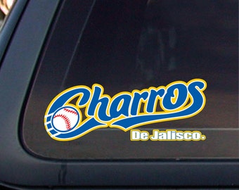 Charros De Jalisco 8.5x3.25,decal,sticker,car window decal,car window sticker.                                          *Free Shipping*