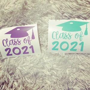 Class of 2021 sticker / graduation sticker / class of 2021 decal / class of 2021 car sticker/ class of decal / grad sticker