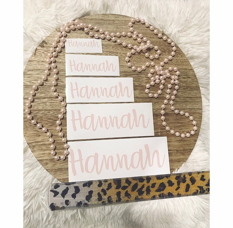 Name Decals / Name Sticker / Custom Vinyl Labels / Name Labels / name…