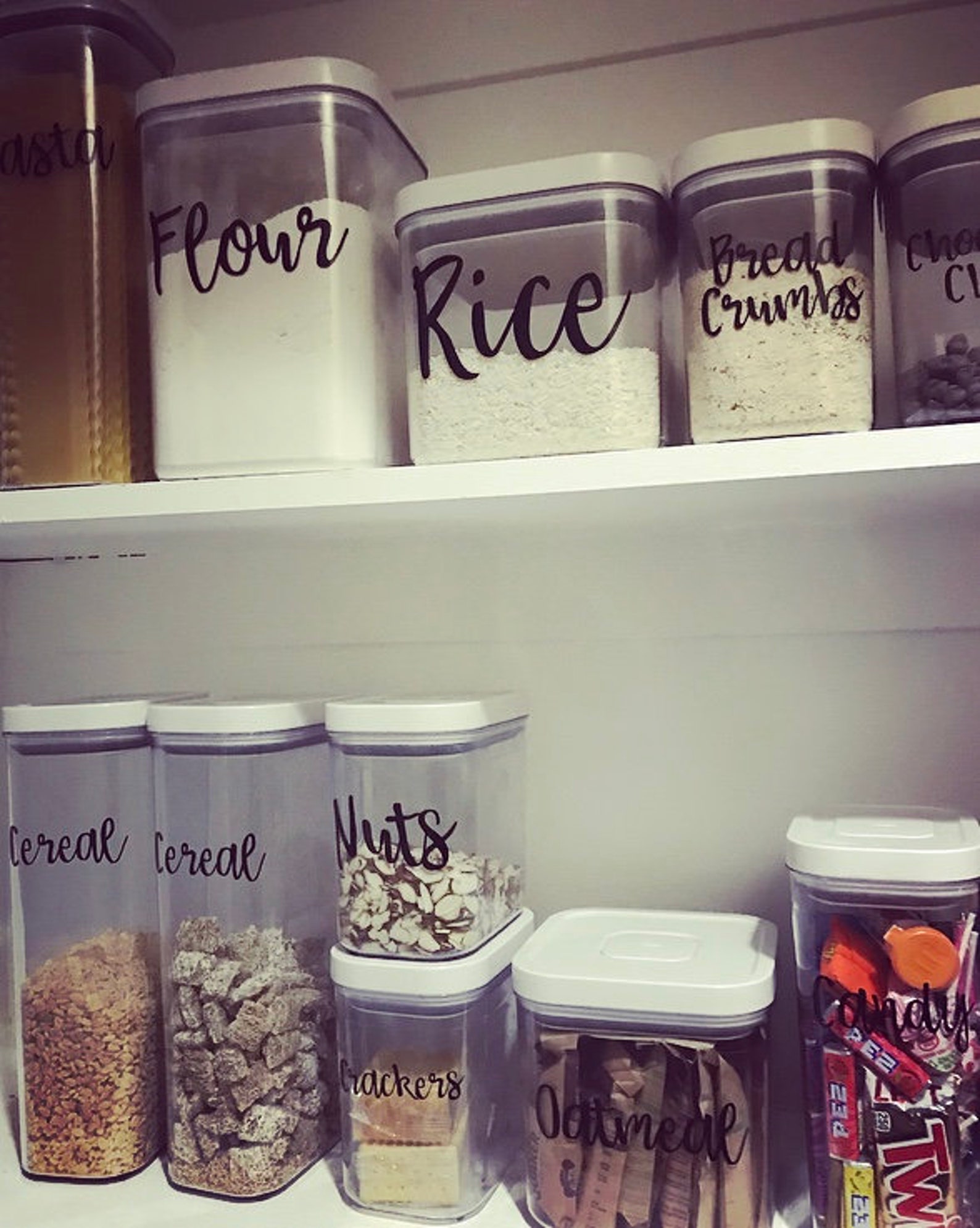 Pantry container labels / OXO container labels / container Etsy