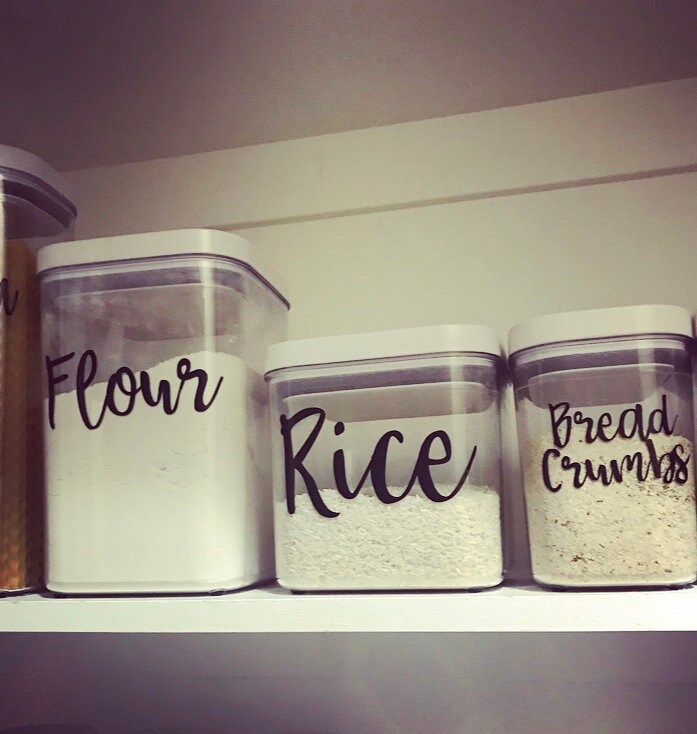 Create Vinyl Labels for OXO POP Containers - Sew Woodsy