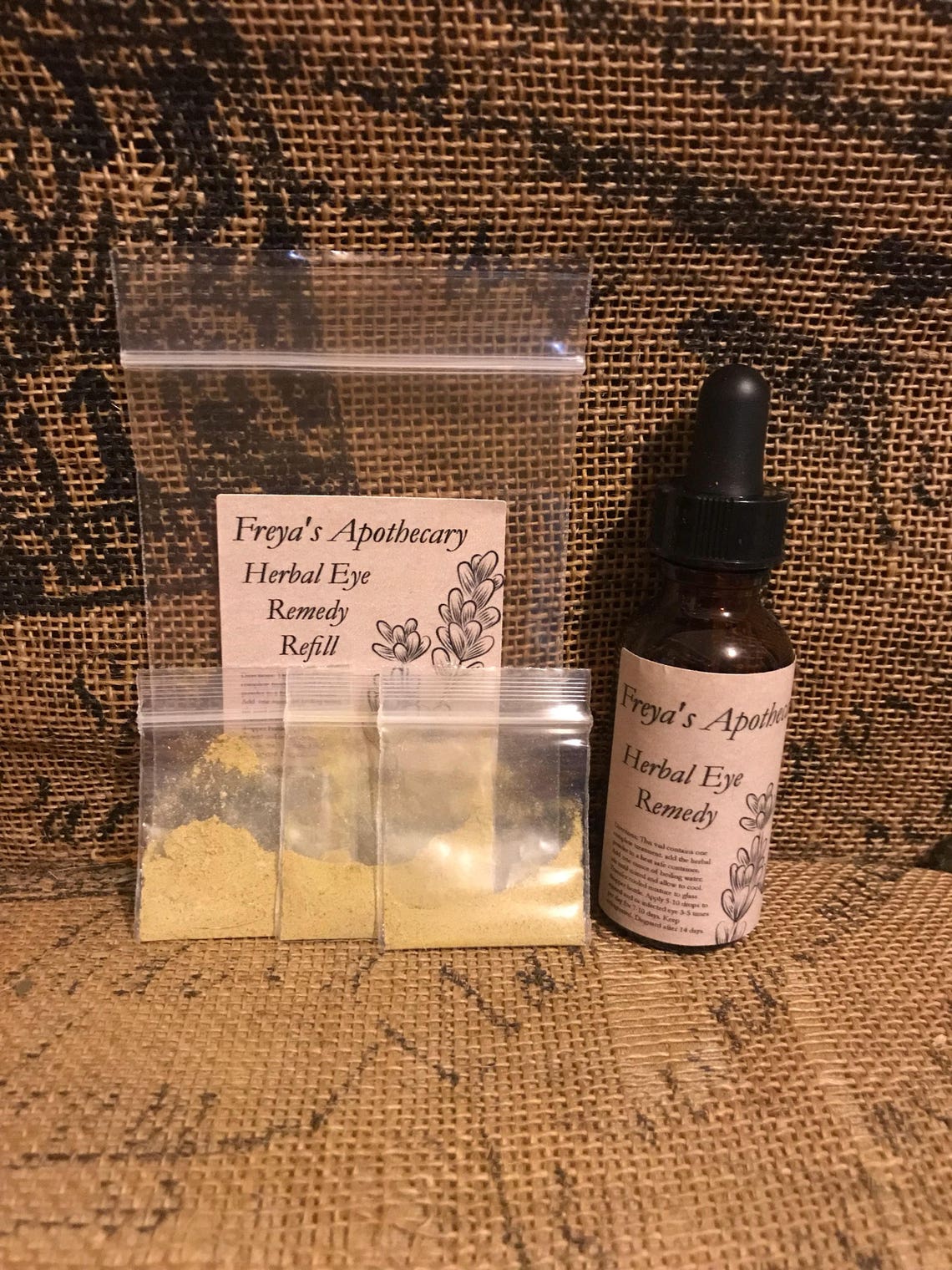 Herbal Eye Wash Remedy Deluxe Kit Etsy
