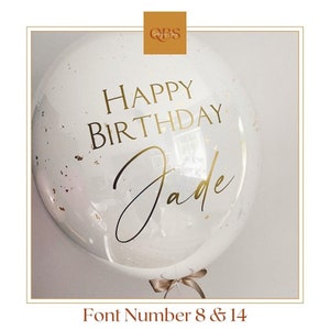 Etichette adesive in vinile, personalizzate e personalizzate, etichette per palloncini, scatole, cartelli, compleanni, feste di Natale, feste, matrimoni ecc.