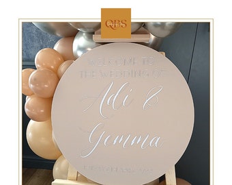Personalised Sign Vinyl Decal: Acrylic Disc, Sail Board, Easel Labels