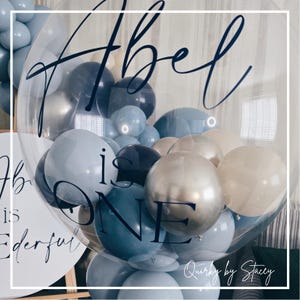 Adesivi per palloncini, vinile adesivo personalizzato, etichette personalizzate - Per palloncini per feste, palloncini per compleanni, palloncini con coriandoli, decorazioni per matrimoni, segnaletica