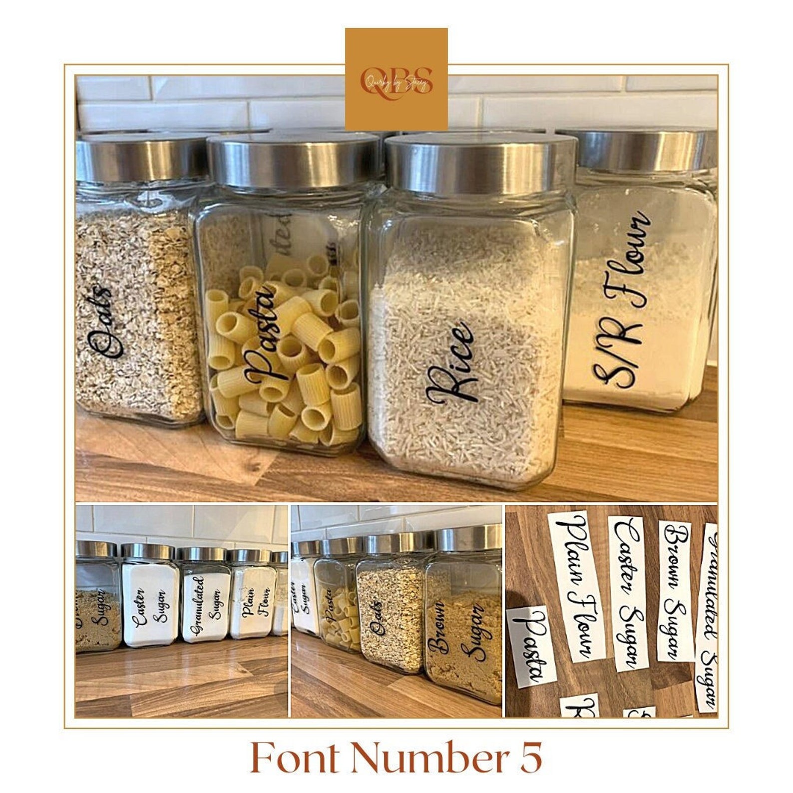 Kitchen Storage Labels Organising Stickers Labels for Jars Etsy