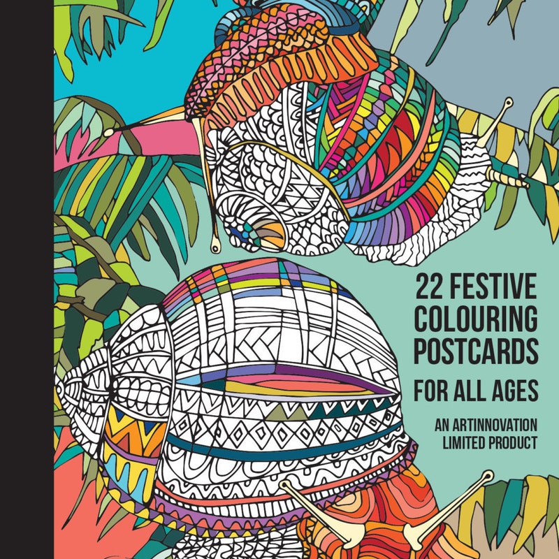 Coloring Postcards - Etsy