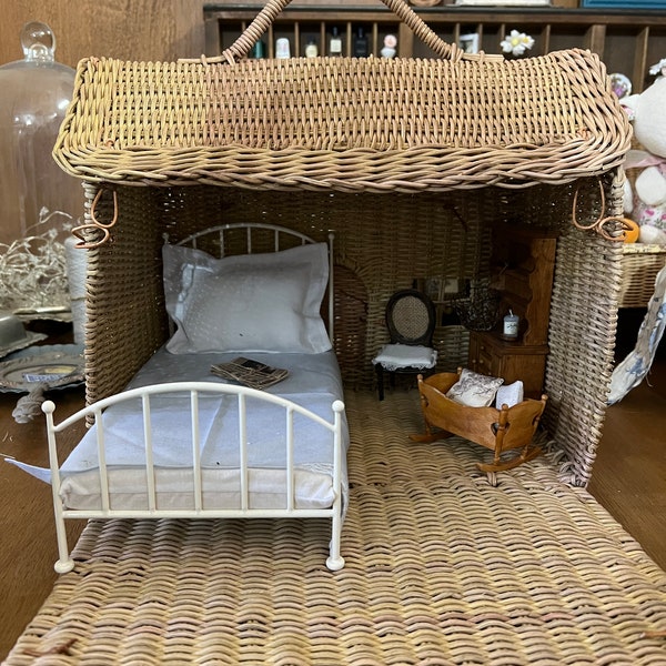 Rattan house for dolls