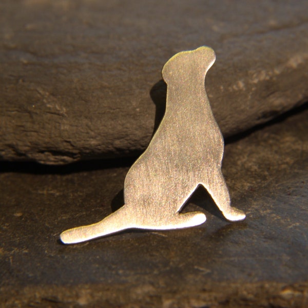 Labrador retriever pin - dog lapel pin - Labrador tie tack - Lab lovers - labrador gifts - Silver Lab - Copper lab - handmade in Cornwall UK