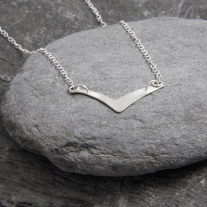 Seagull necklace flying bird bird necklace sterling silver bird necklace sea gulls inspired by the sea handmade in Cornwall image 3