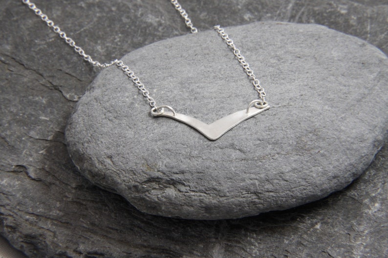 Seagull necklace flying bird bird necklace sterling silver bird necklace sea gulls inspired by the sea handmade in Cornwall image 3