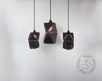 21neun Hängeleuchte | Star.Light 2.0 Schwarz/Black | Holz Deckenlampe Hängelampe Wood Pendant Pendelleuchte Skateboard Furnier Warm Designer