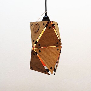 21neun Hängeleuchte Star.Light 2.0 Eiche Holz Deckenlampe Hängelampe Wood Pendant Pendelleuchte Skateboard Furnier Warm Designerlampe Bild 2