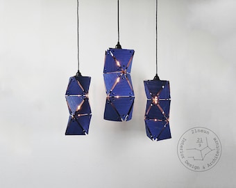21neun Hängeleuchte | Star.Light 3.0 Blau/Blue | Holz Deckenlampe Hängelampe Wood Pendant Pendelleuchte Skateboard Furnier Warm Designerlamp