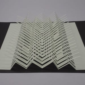 The Form B Origamic Architecture Pop‑Up Card – 3D Kirigami Paper Art – Handmade Gift