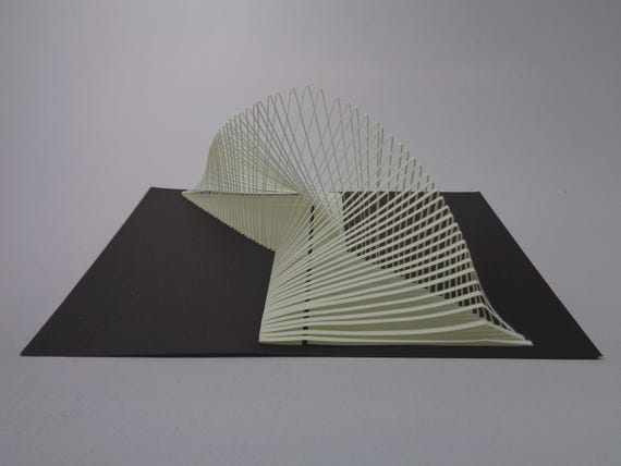 Form A Origamic Architecture Pop-Up Card: 3D Kirigami Paper Art - Handmade