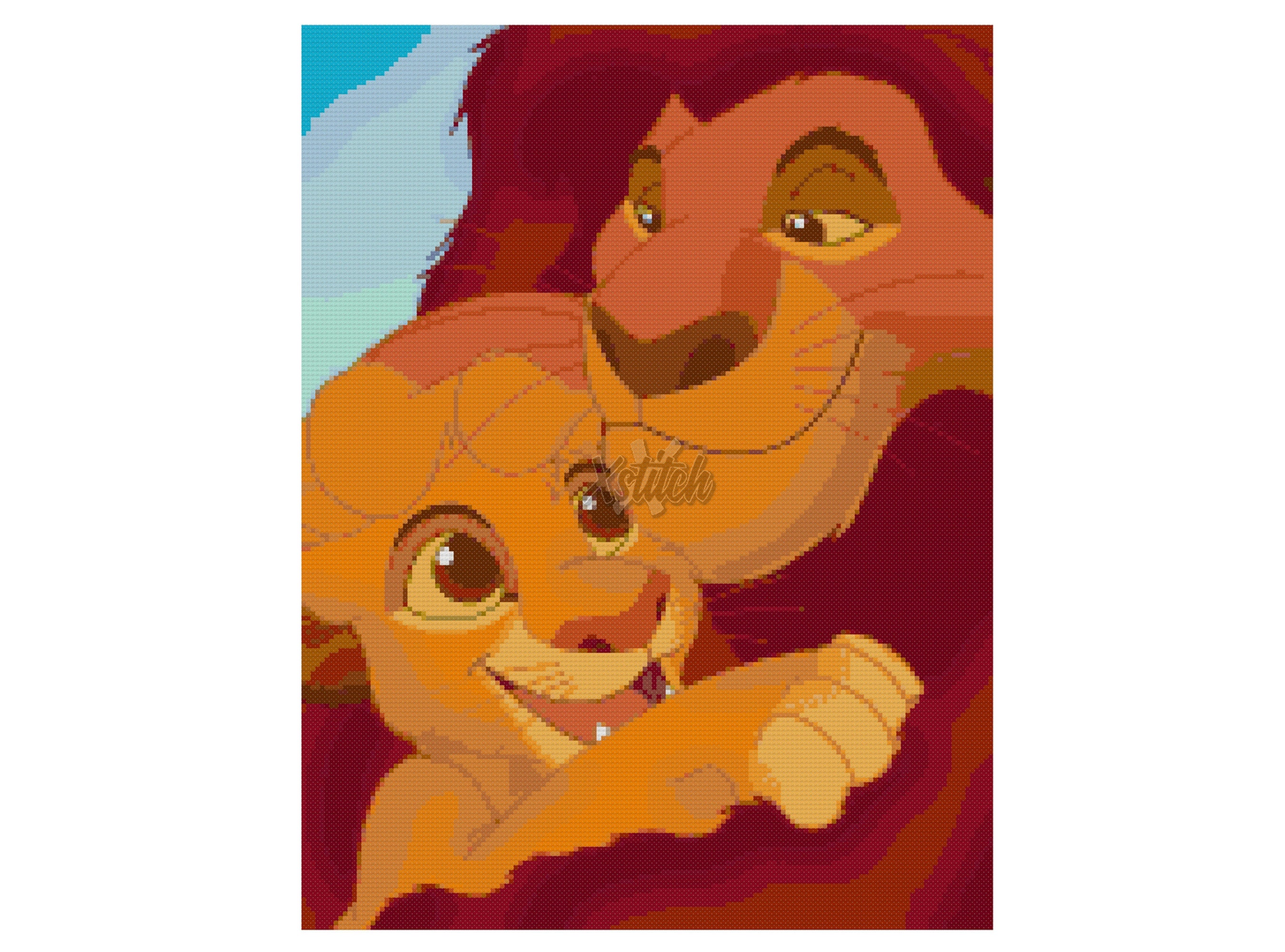 Lion King Cross Stitch Pattern Etsy