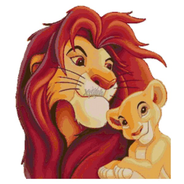 Lion King Cross Stitch Pattern Etsy UK