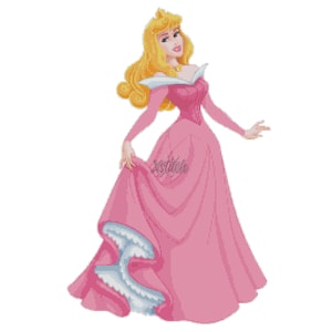 Aurora Sleeping Beauty Cross Stitch Pattern