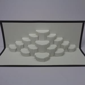 The Yellowstone Origamic Architecture Pop‑Up Card – 3D Kirigami Paper Art – Handmade Gift