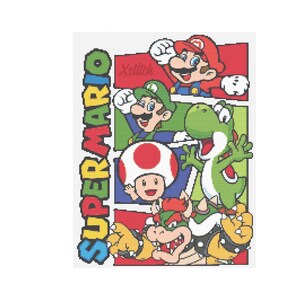 Super Mario Cross Stitch Pattern