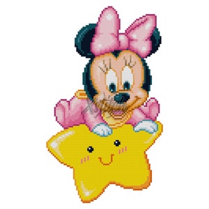 Micky Maus Und Minnie Maus Kreuzstichmuster