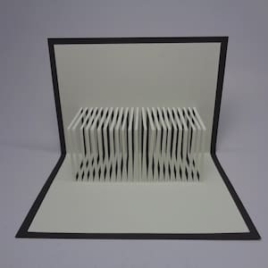 The Square Pillar Origamic Architecture Pop‑Up Card – 3D Kirigami Paper Art – Handmade Gift