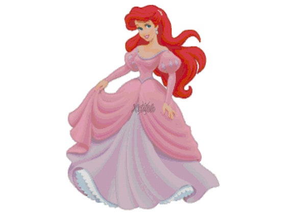 Modèle de point de croix La petite sirène Ariel Canada