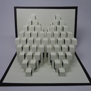 Montage A Origamic Architecture Pop-Up Card – 3D Kirigami Paper Art – Handmade Gift