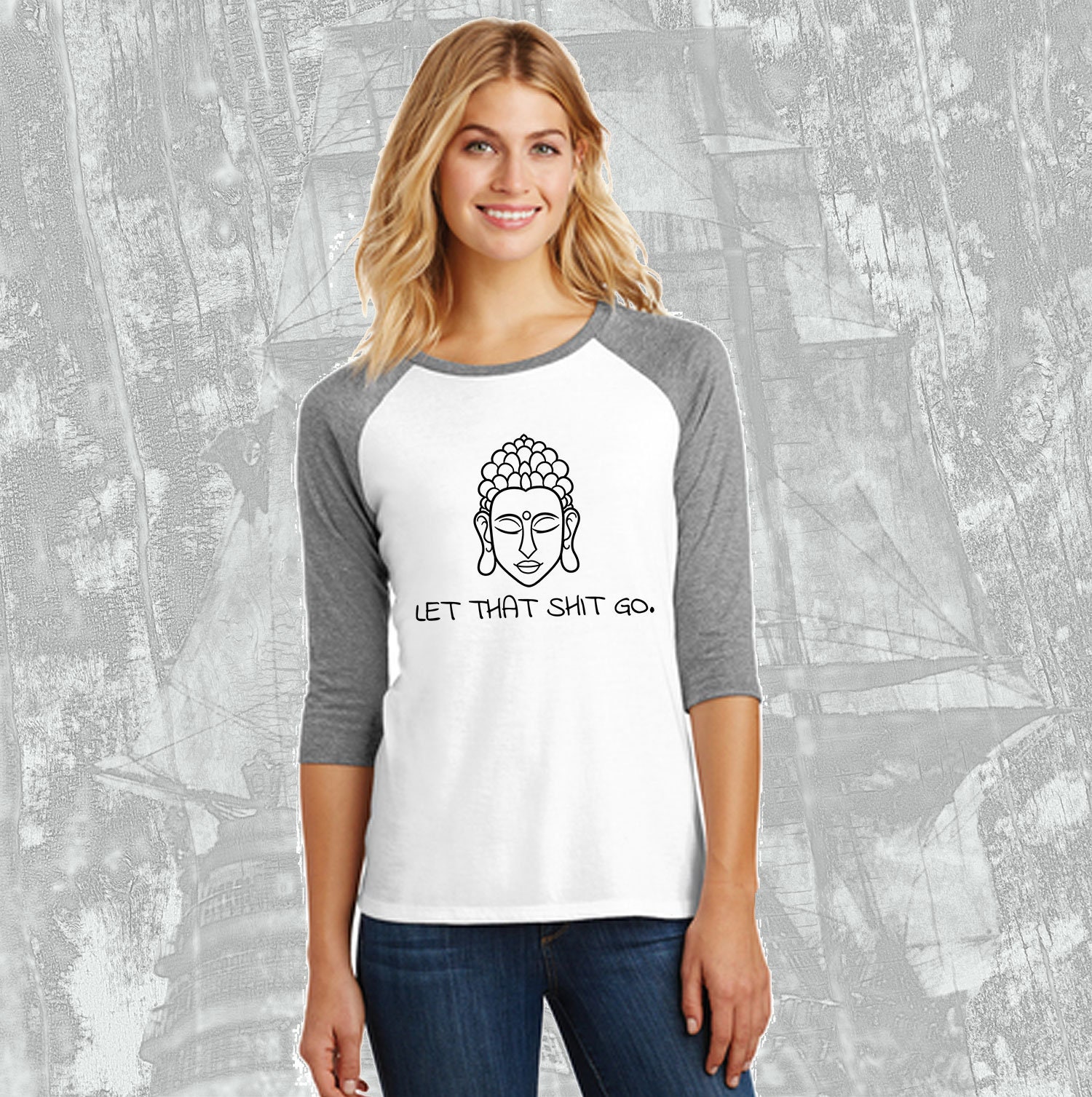 Let That Shit Go Yoga Graphic Tee 
