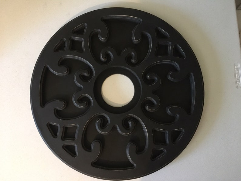 Rustic Ceiling Medallion Antique White and Unfinished Etsy