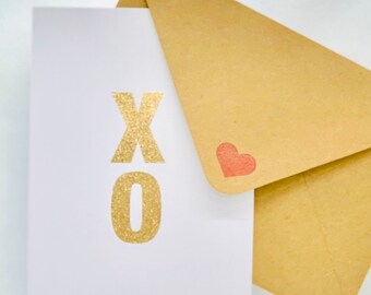 XO On White Card