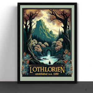 Etsy lord of the rings art on sale