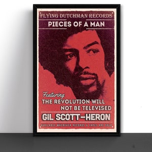 Gil Scott-Heron Art Print Poster The Revolution Will Not Be Televised