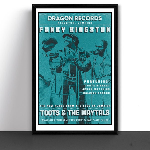 Toots & The Maytals Record Store Poster Art Print Funky Kingston