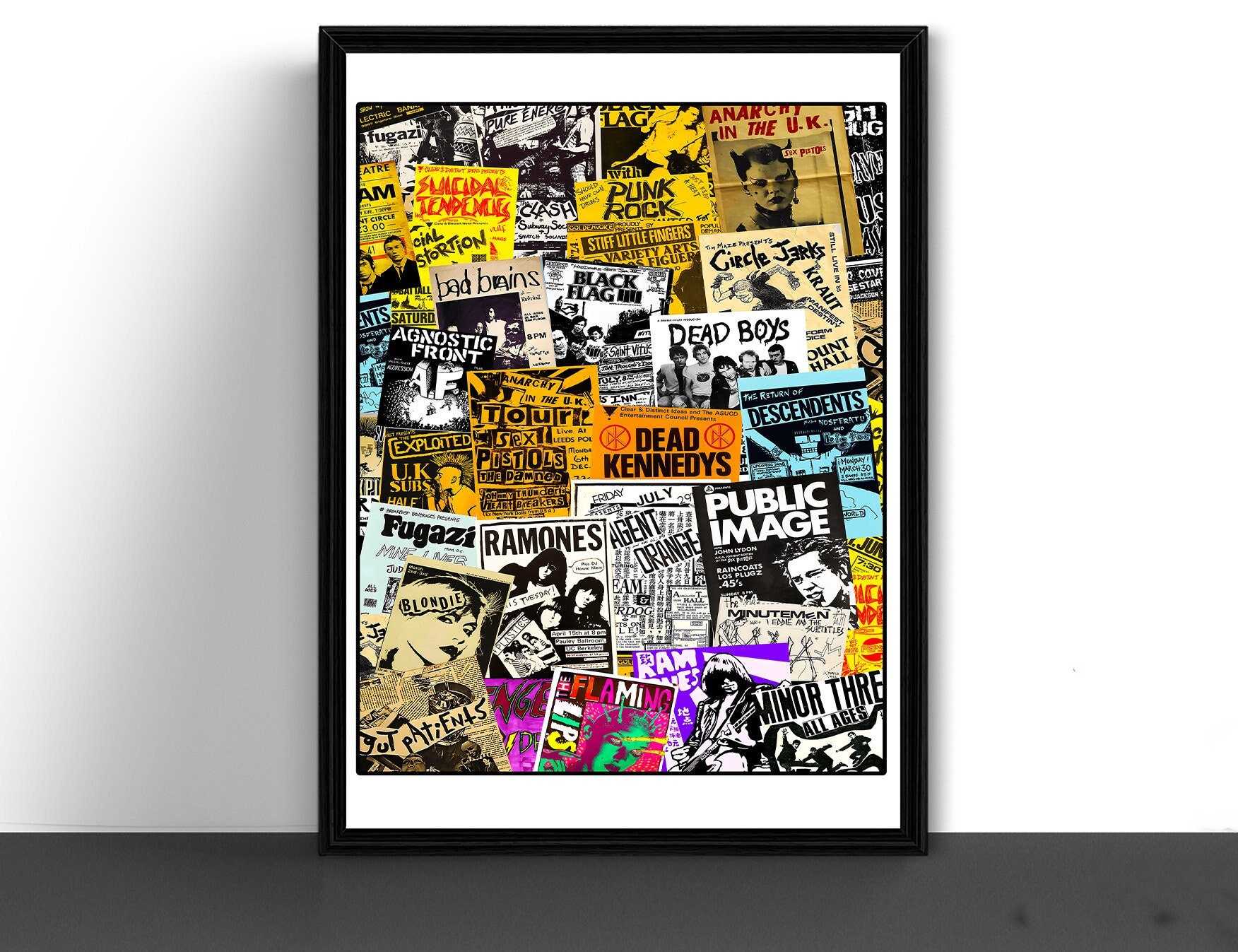 Bad Brains Yellow Tape Punk Art Wall Indoor Room Outdoor Poster - POSTER  20x30